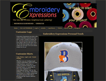 Tablet Screenshot of embroideryexpressions.net